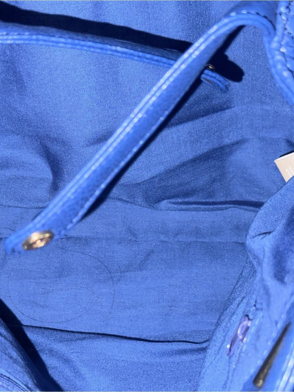 Blue Quilted Chain-Handle Tote Bag from Banana Republic